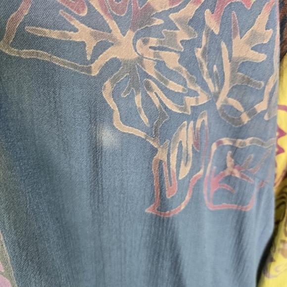 Soft Surroundings Batik Print Artsy Beachy Duster Kimono - Picture 7 of 9